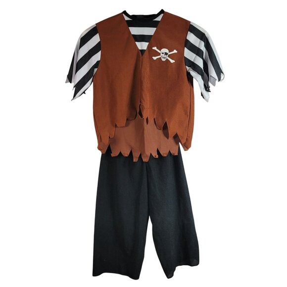Pony Express Kids Pirate Costume Small Shirt Belt Pants Pretend Cos Halloween - Picture 15 of 15